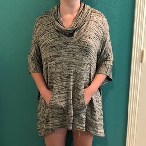Grey Splendid poncho sweater